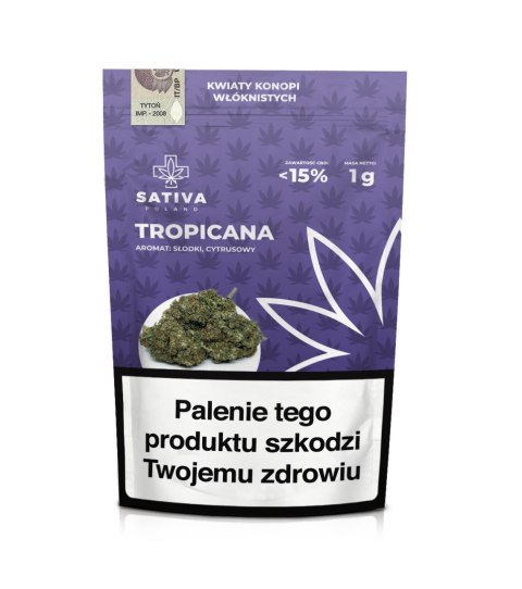 CBD Kwiaty Konopi "TROPICANA" 1 g