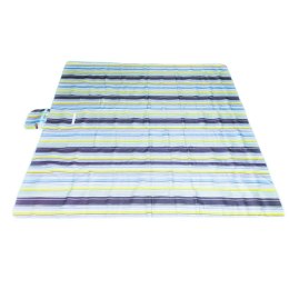 Mata plażowa koc piknikowy plażowy 200x200cm niebieski