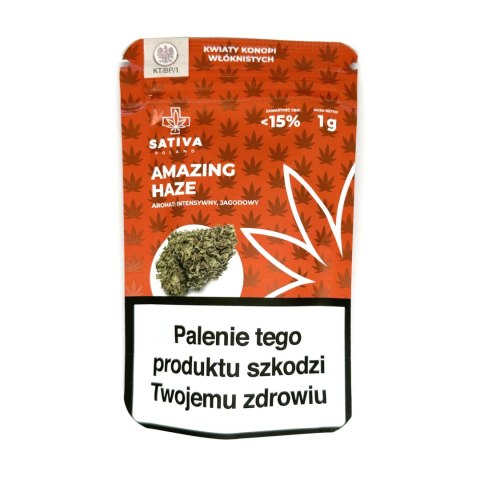 CBD Kwiaty Konopi "AMAZING HAZE" 1 g