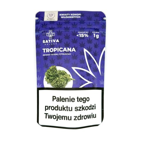 CBD Kwiaty Konopi "TROPICANA" 1 g