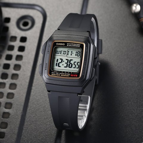 ZEGAREK MĘSKI CASIO F-201WA-9A (zd164a) - KLASYKA