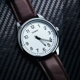 KLASYCZNY ZEGAREK MĘSKI DO GARNITURU CASIO MTP-V005L-7B4 + PUDEŁKO PREZENT