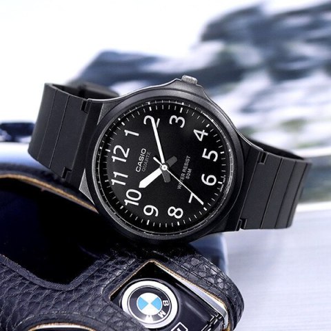 ZEGAREK MĘSKI CASIO MW-240-1B (zd166a) - KLASYKA