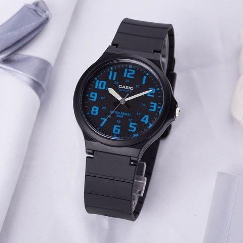 ZEGAREK MĘSKI CASIO MW-240-2B (zd166d) - KLASYKA