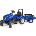 FALK Traktor na Pedały New Holland z Przyczepą i Otwieraną Maską 2-5 lat