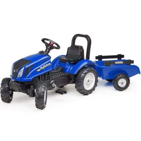 FALK Traktor na Pedały New Holland z Przyczepą i Otwieraną Maską 2-5 lat