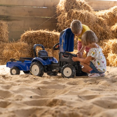 FALK Traktor na Pedały New Holland z Przyczepą i Otwieraną Maską 2-5 lat