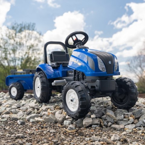 FALK Traktor na Pedały New Holland z Przyczepą i Otwieraną Maską 2-5 lat