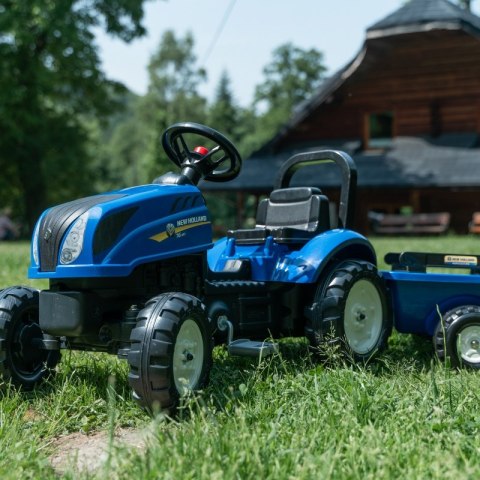 FALK Traktor na Pedały New Holland z Przyczepą i Otwieraną Maską 2-5 lat