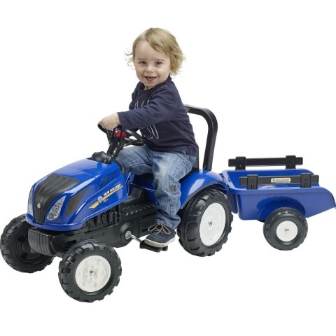 FALK Traktor na Pedały New Holland z Przyczepą i Otwieraną Maską 2-5 lat