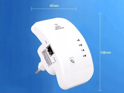Wzmacniacz Sygnału WiFi Internetu Repeater 300 MB/S