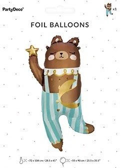 Balon foliowy Miś 72cm x 104cm