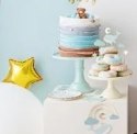Dekoracje do muffinek babeczek - Wieloryb 11cm - 13,5cm 7 sztuk