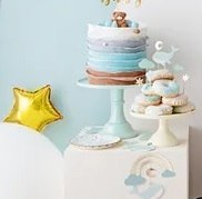 Dekoracje do muffinek babeczek - Wieloryb 11cm - 13,5cm 7 sztuk