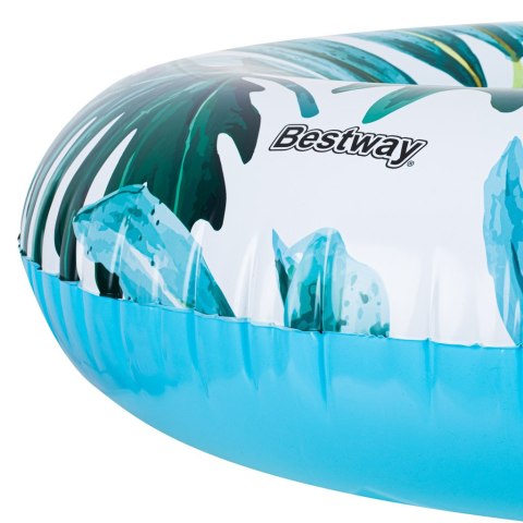 BESTWAY 36237 Koło dmuchane palmy liście niebieski