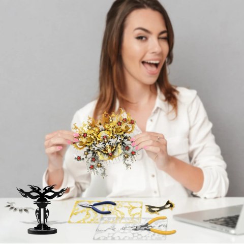 Piececool Puzzle Metalowe Model 3D - Medusa