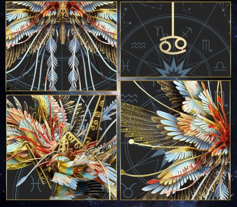 Piececool Puzzle Metalowe Model 3D Rak Cancer