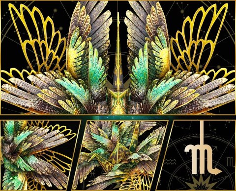 Piececool Puzzle Metalowe Model 3D Skorpion SCORPIO