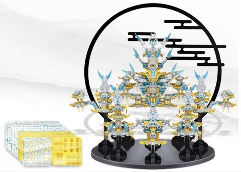 Piececool Puzzle Metalowe Model 3D Pałac Jadeitowego Basenu
