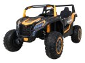 Buggy ATV Strong Racing dla 2 dzieci Biały + Silnik bezszczotkowy + Pompowane koła + Audio LED