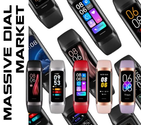 SMARTBAND DAMSKI Rubicon RNCF05 - TERMOMETR, PULSOKSYMETR (sr044b)