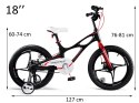 RoyalBaby Rower 18" Space Shuttle czarny RB18-22