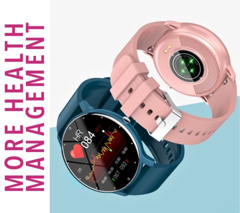 SMARTWATCH DAMSKI Rubicon RNCF01 - WŁASNE TARCZE, PULSOMETR (sr047c)
