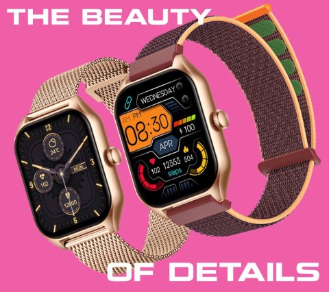 SMARTWATCH UNISEX Rubicon RNCF03 - ROZMOWY BLUETOOTH, ALWAYS ON DISPLAY (sr049f)