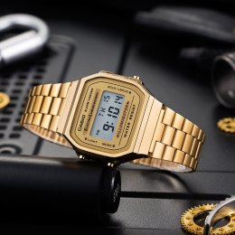 ZEGAREK MĘSKI CASIO A168WG-9W (zd088b) - KLASYKA