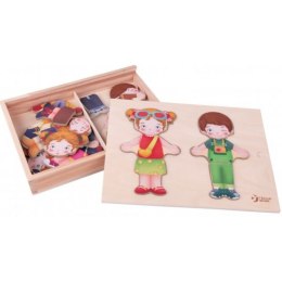 CLASSIC WORLD Drewniane Puzzle Dress-up MONTESSORI