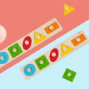 CLASSIC WORLD Drewniana Układanka Geometryczna MONTESSORI Sorter Kształtów Nauka Kolorów 6el.