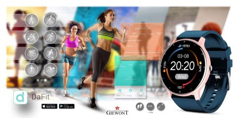 Smartwatch Giewont GW120-5 Różowe Złoto-Niebieski