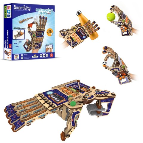 Smartivity Drewniane Mechaniczne Puzzle 3D - Mechaniczna Ręka