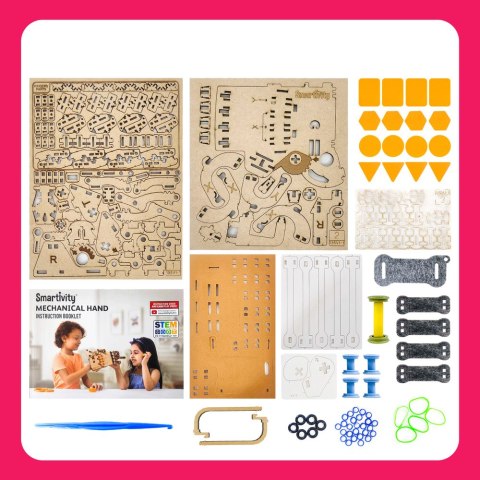 Smartivity Drewniane Mechaniczne Puzzle 3D - Mechaniczna Ręka