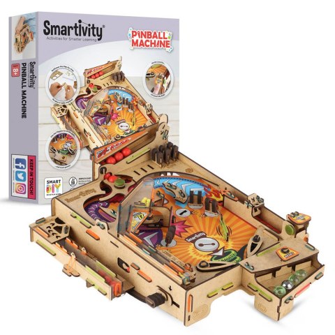 Smartivity Drewniane Mechaniczne Puzzle 3D - Pinball