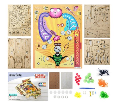 Smartivity Drewniane Mechaniczne Puzzle 3D - Pinball
