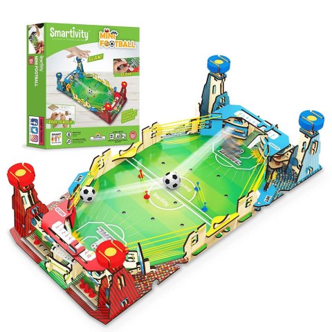 Smartivity Drewniane Mechaniczne Puzzle 3D - Mini Piłkarzyki