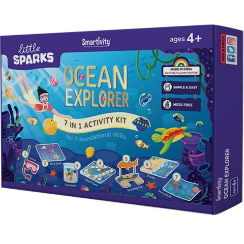 Smartivity Drewniane Mechaniczne Puzzle 3D - Odkrywcy Oceanu