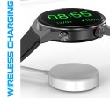 Smartwatch Rubicon RNCE99-1 Srebrno-Srebrny + Czarny Pasek Silikonowy