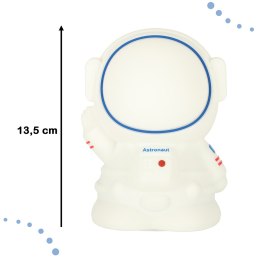 Lampka nocna silikonowa biała astronauta