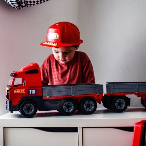 Zestaw Majsterkowicza "Super Mechanik" + Samochód z Burtami i Przyczepą "Volvo" Polesie