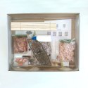 CUIT Składany Domek z Cegły 3D - Domek Farmera Granja Farm Mini
