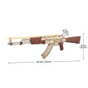ROBOTIME Drewniane Mechaniczne Puzzle 3D - Karabin AK-47