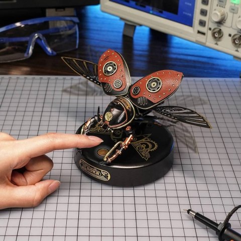 ROBOTIME Składany Drewniany Model 3D - Mechaniczny Chrząszcz