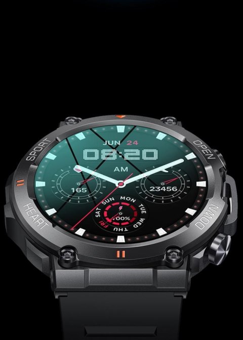 SMARTWATCH MĘSKI Gravity GT7-6 PRO - WYKONYWANIE POŁĄCZEŃ, PULSOKSYMETR (sg018f)