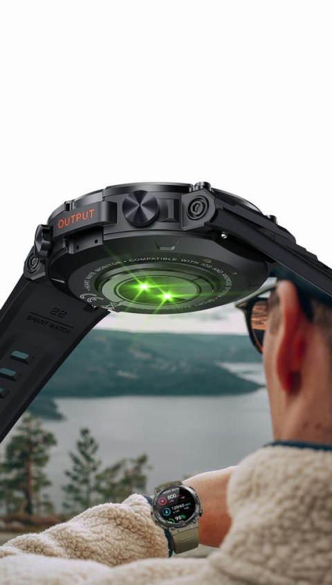 SMARTWATCH MĘSKI Gravity GT7-6 PRO - WYKONYWANIE POŁĄCZEŃ, PULSOKSYMETR (sg018f)