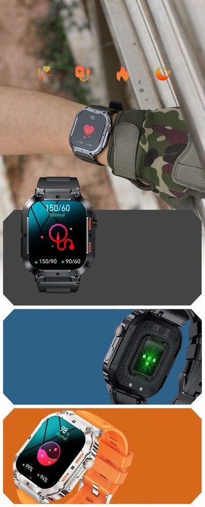 SMARTWATCH MĘSKI Gravity GT6-1 - WYKONYWANIE POŁĄCZEŃ, MONITOR SNU (sg020a)