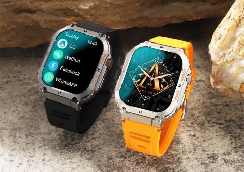 SMARTWATCH MĘSKI Gravity GT6-2 - WYKONYWANIE POŁĄCZEŃ, MONITOR SNU (sg020b)