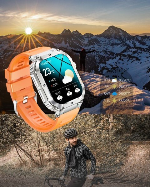 SMARTWATCH MĘSKI Gravity GT6-4 - WYKONYWANIE POŁĄCZEŃ, MONITOR SNU (sg020d)