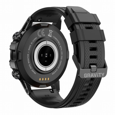 SMARTWATCH MĘSKI Gravity GT9-1 - WYKONYWANIE POŁĄCZEŃ, CIŚNIENIOMIERZ (sg021a)